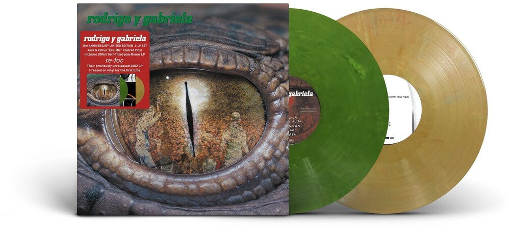 Rodrigo Gabriela  Y - Rodrigo Y Gabriela with bonus disc Re-Foc (20th Anniversary Edition) [Jade & Citrus Colored Vinyl] [New]