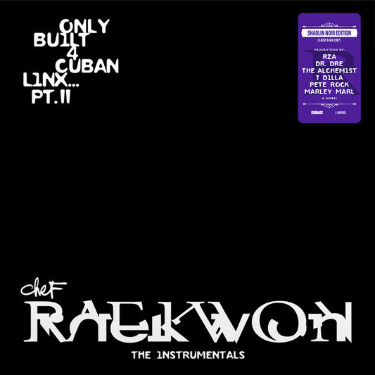 Raekwon - Only Built 4 Cuban Linx... Pt. II - THE INSTRUMENTALS, Shaolin Noir Edition [LP] [New Vinyl]