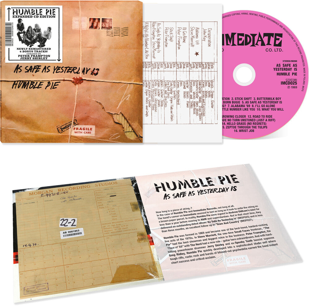 Humble Pie - As Safe As Yesterday Is [CD] [New CD]