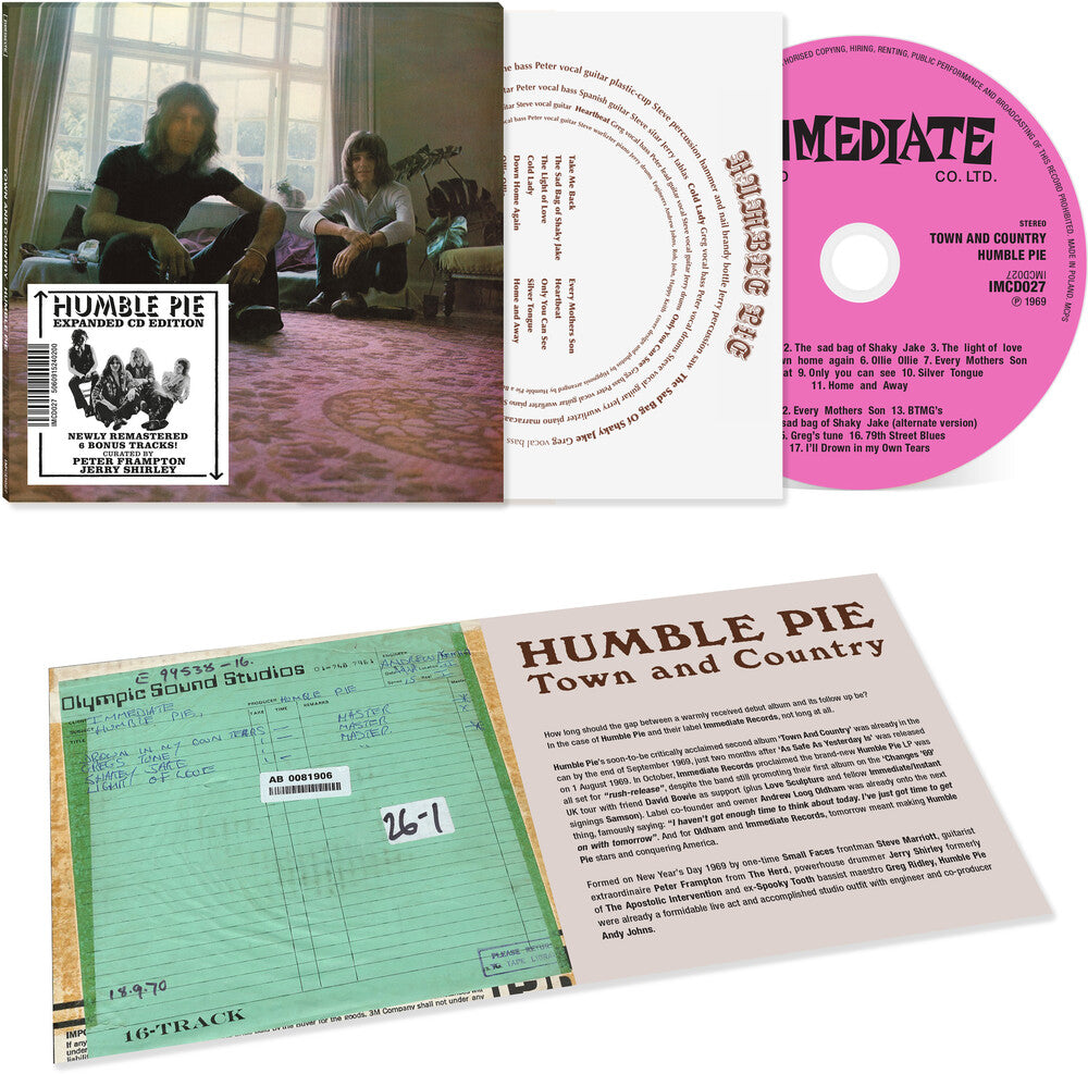 Humble Pie - Town & Country (Bonus Tracks) [With Booklet] [New CD]