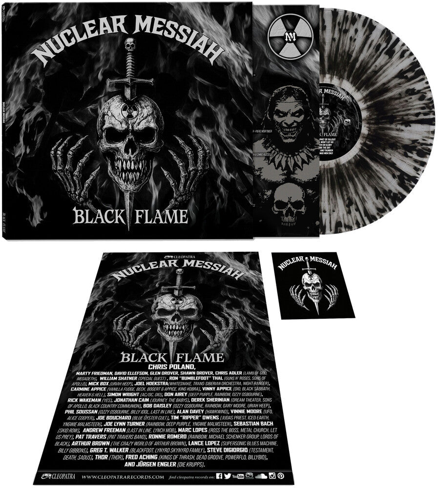 Nuclear Messiah - Black Flame [CLEAR/SILVER/BLACK SPLATTER] [New Vinyl]