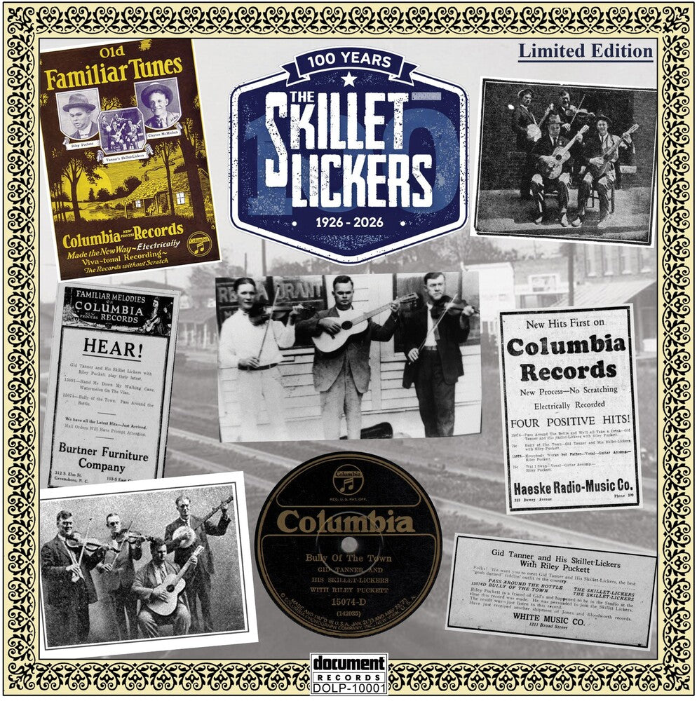 Pre-Order: Skillet Lickers - 100 Years: 1926-2026 (Blue) [Colored Vinyl] [Limited Edition]