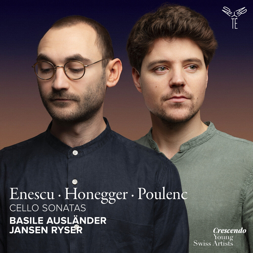 Basile Auslander  / Ryser,Jansen - Enescu Honegger & Poulenc: Cello Sonatas [CD] [New CD]
