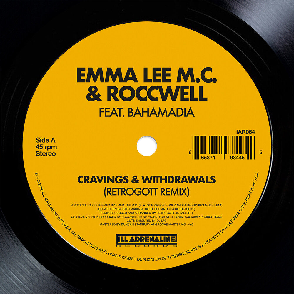 Emma Lee M.C. & Roccwell - Cravings & Withdrawals (feat. Bahamadia) [Retrogott Remix] [New Vinyl]