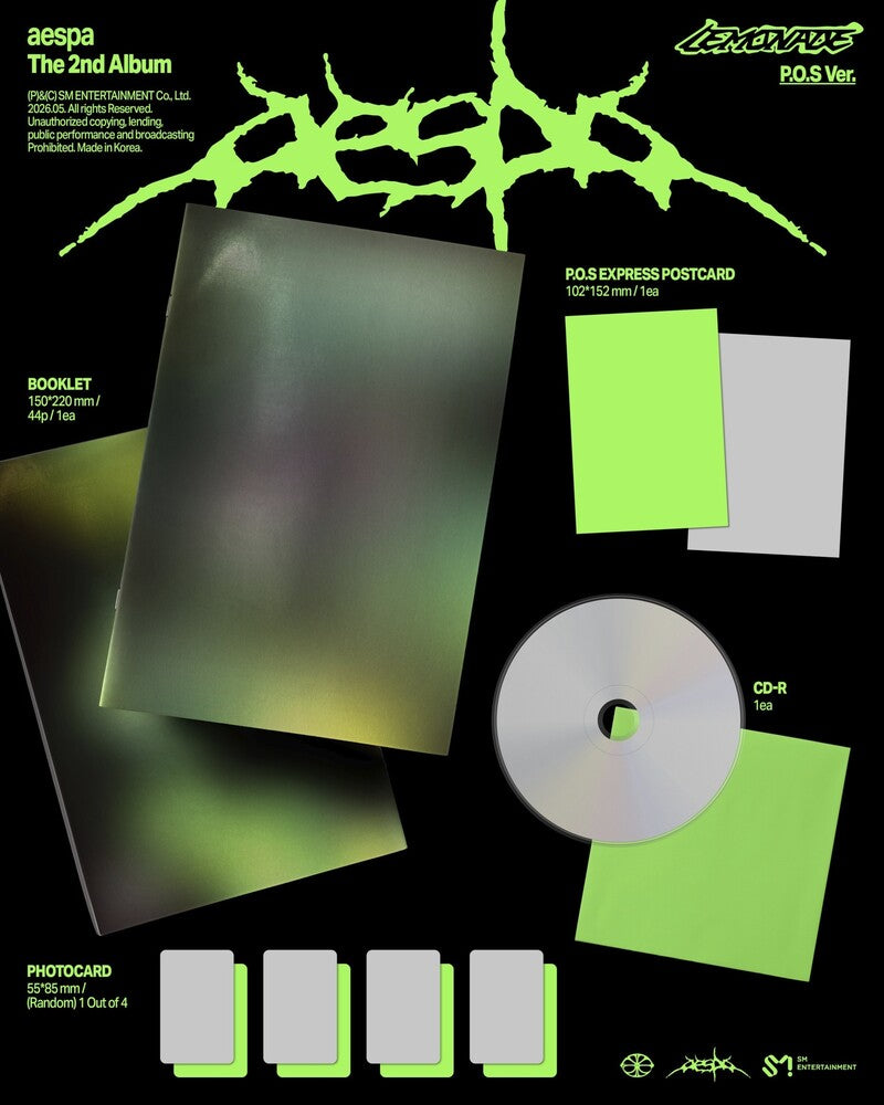 Aespa - The 2nd Album ‘LEMONADE’ [P.O.S. Ver.] [New CD]