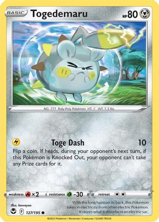 Togedemaru 127/195 - SWSH12 Silver Tempest