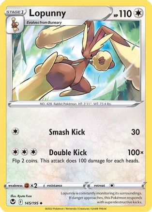 Lopunny 145/195 - SWSH12 Silver Tempest
