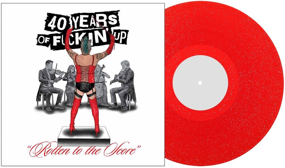 Fat Mike - Rotten to the Score: The 40 Years of Fuckin' Up Original Score  [Transparent Red with Silver Glitter ] [New Vinyl]