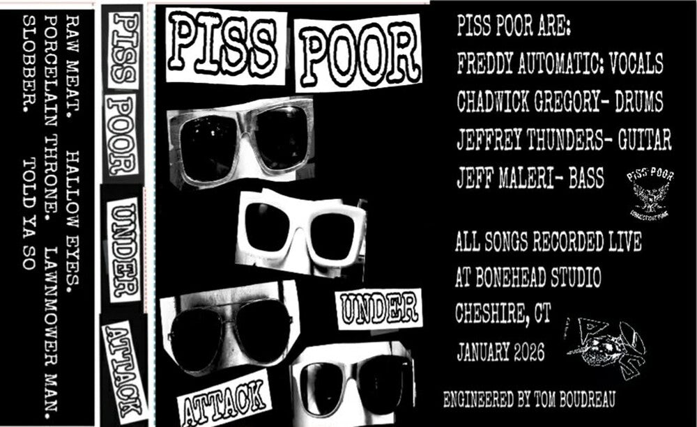 Piss Poor - Under Attack [Cassette] [New Cassette]