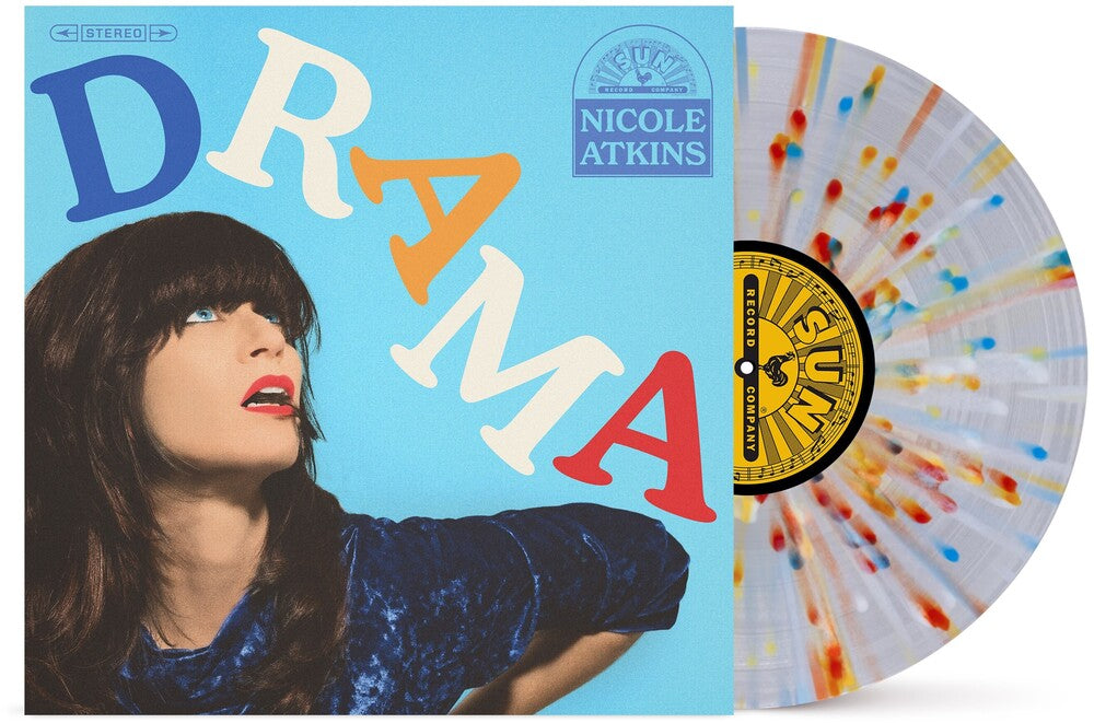 Nicole Atkins - Drama [Translucent Clear with Red Blue & Yellow Splatter] [New Vinyl]