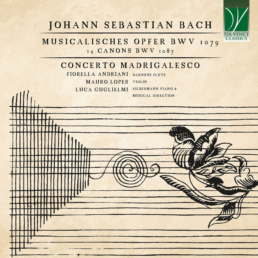 Fiorella & Mauro Lopes & Luca Guglielmi Andriani - Johann Sebastian Bach: Musicalisches Opfer Bwv 1079, 14 Canons Bwv 1087 [CD] [New CD]