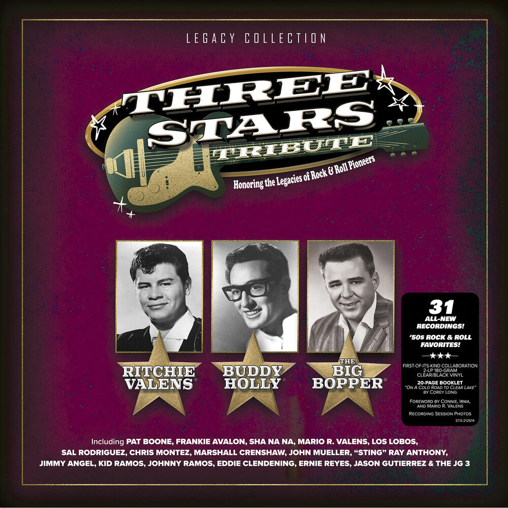 Pat Boone - Three Stars Tribute (Blk) [Clear Vinyl] [New Vinyl]