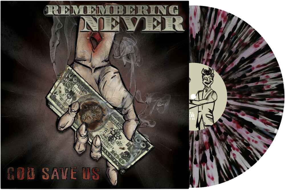 Remembering Never - God Save Us [Clear with White, Red, Black Splatter] [New Vinyl]