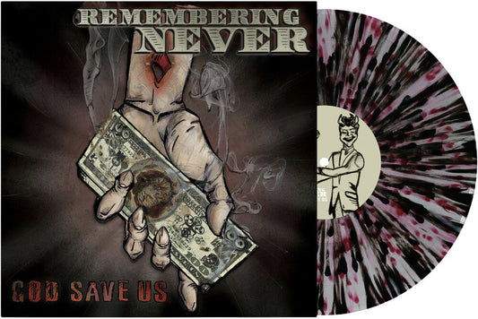 Remembering Never - God Save Us [Clear with White, Red, Black Splatter] [New Vinyl]