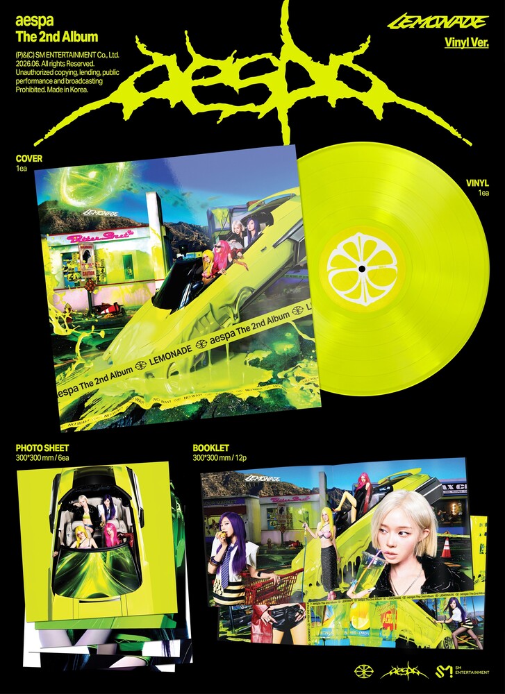 Aespa - The 2nd Album ‘LEMONADE’ [Neon Yellow] [New Vinyl]