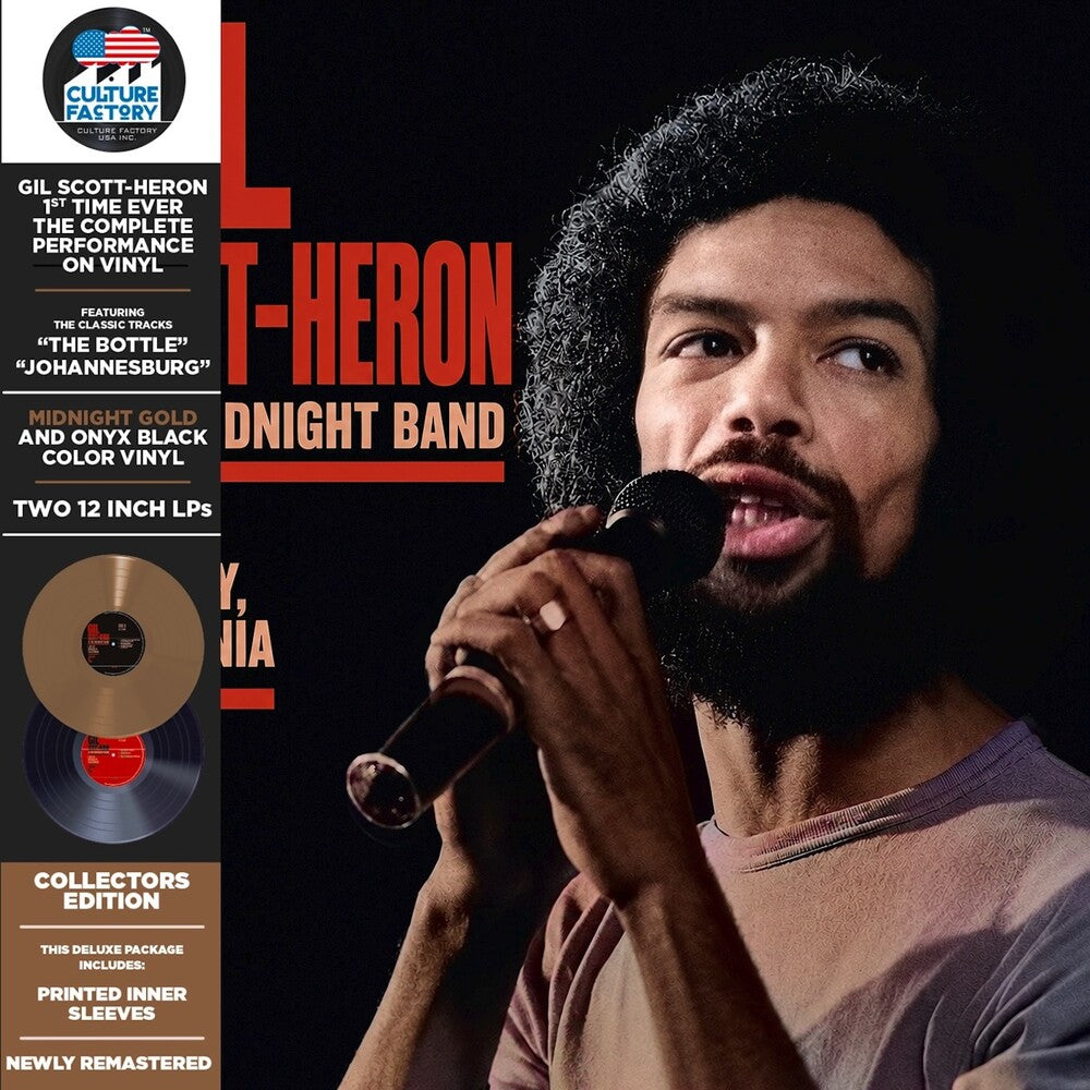 Scott-Gil Heron  & The Midnight Band - Live At Berkeley '78 - Black/Gold (Blk) [Colored Vinyl] [New Vinyl]