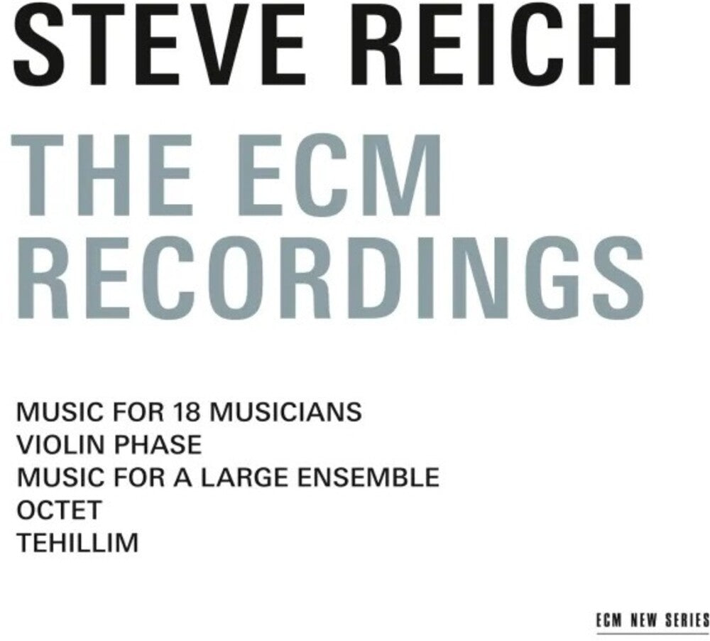 Steve Reich - Recordings On Ecm [LP] [New Vinyl]