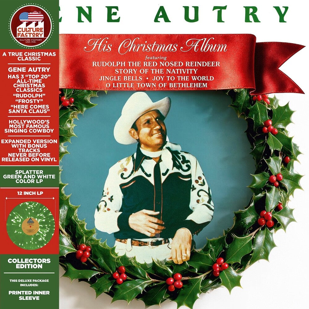Gene Autry - His Christmas Album (Bonus Tracks) [Colored Vinyl] [Deluxe] [New Vinyl]