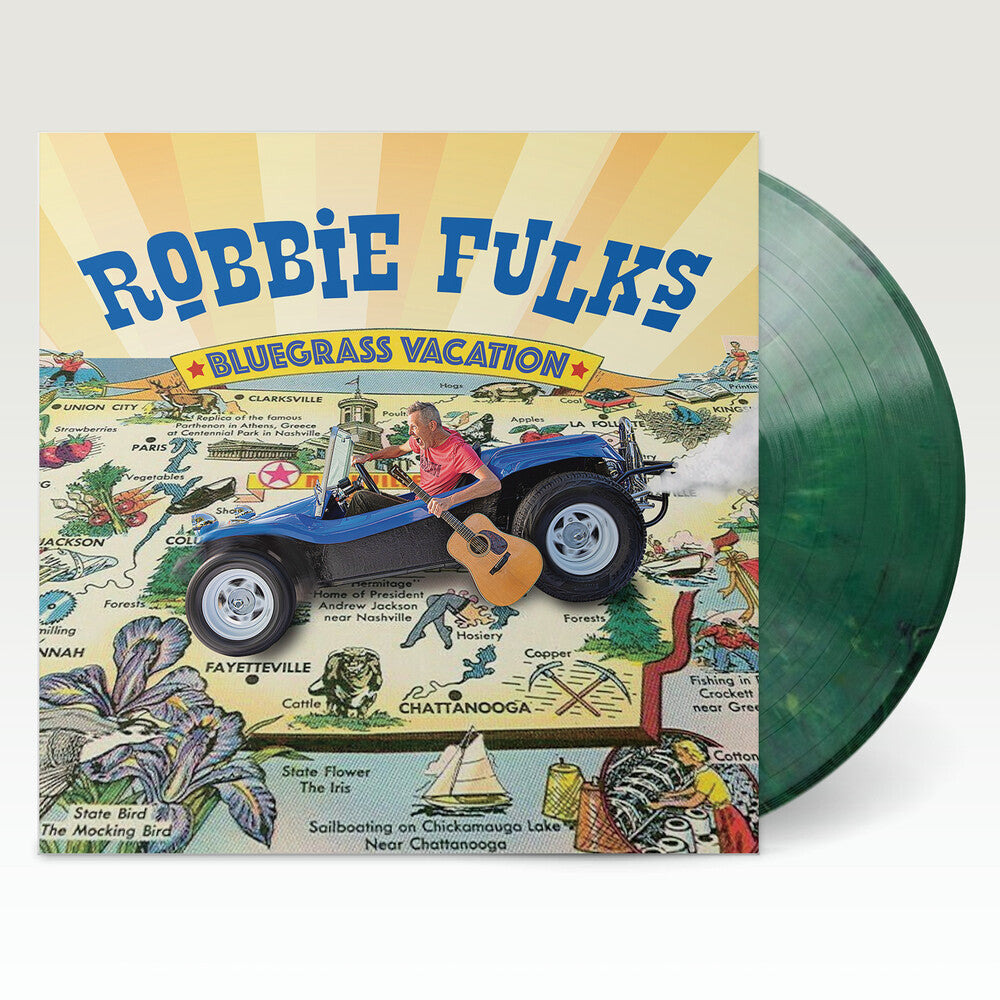 Robbie Fulks - Bluegrass Vacation - Blue/Green (Blue) [Colored Vinyl] [New Vinyl]