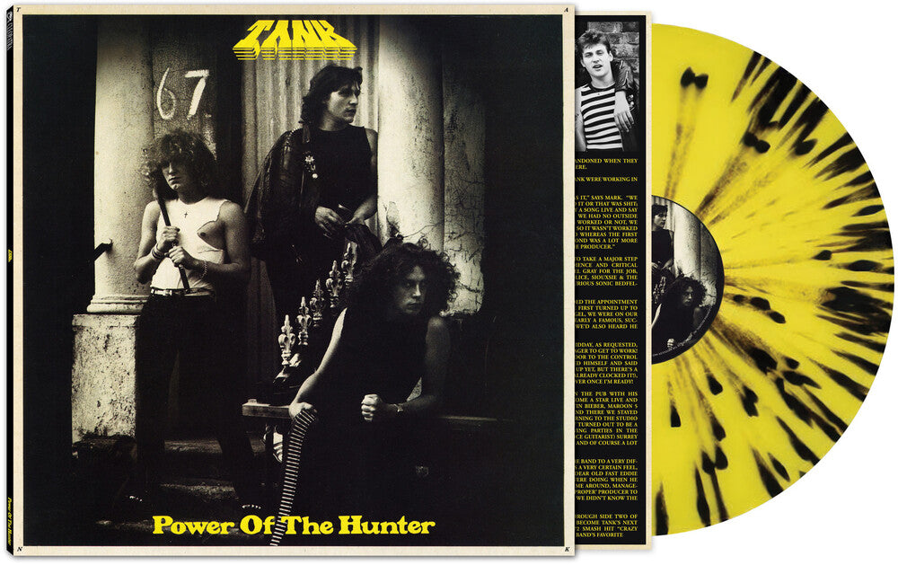 Tank - Power of the Hunter [Black/Yellow Splatter] [New Vinyl]