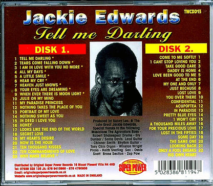 Jackie Edwards - Tell Me Darling (45 tracks) (2xCD) [New CD]