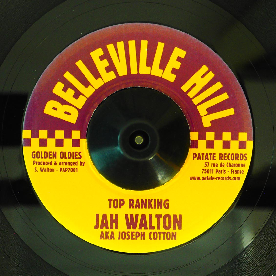 Jah Walton - Top Ranking  /  Version (rhythm: "Conversation") [New] [New Vinyl 7"]