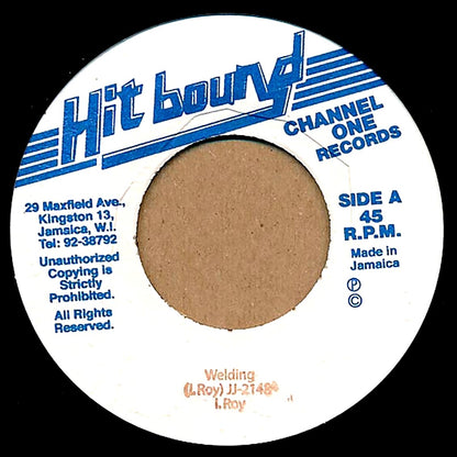 I Roy - Welding  /  Version [New Vinyl 7"]