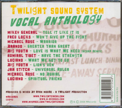 Luciano, Michael Rose, Fred Locks, Etc. - Twilight Sound System Vocal Anthology [New CD]