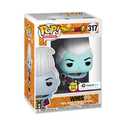 Dragon Ball Super, Galactic Toys Whis GITD VAULTED #317 Funko Pop Vinyl Figure