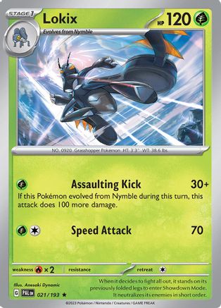 Lokix 021/193 - SV02 Paldea Evolved Holofoil
