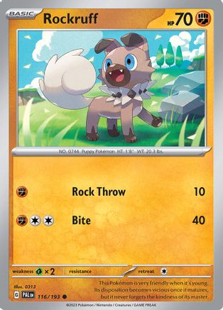 Rockruff 116/193 - SV02 Paldea Evolved