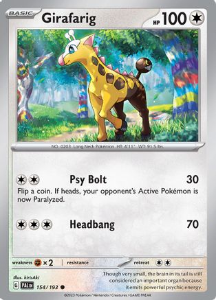 Girafarig 154/193 - SV02 Paldea Evolved