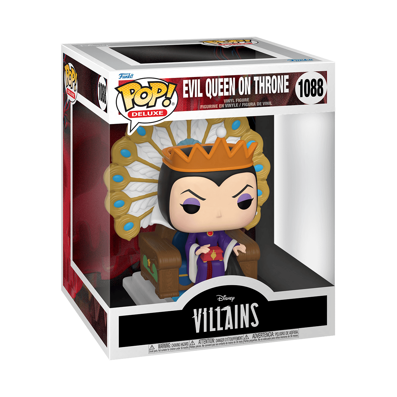 Evil Queen on Throne #1088 (6-Inch) Deluxe Funko Pop! Disney Villains