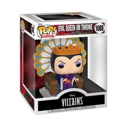 Evil Queen on Throne #1088 (6-Inch) Deluxe Funko Pop! Disney Villains