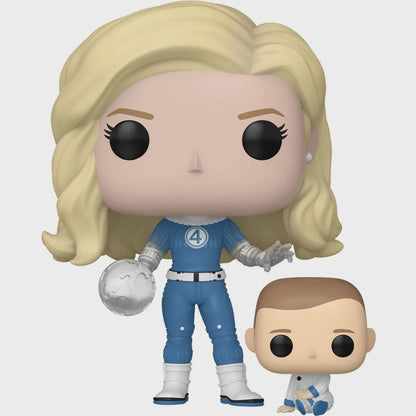 The Fantastic Four First Steps Invisible Woman  Franklin Funko Pop Vinyl Figure And Buddy 1514