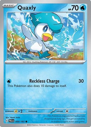 Quaxly (Summer 2023 Collector Chest) 050/193 - Miscellaneous Cards & Products Holofoil