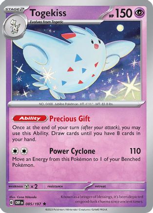 Togekiss 085/197 - SV03 Obsidian Flames
