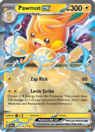 Pawmot ex 073/197 - SV03 Obsidian Flames Holofoil