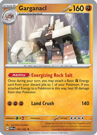 Garganacl 104/182 - SV04 Paradox Rift Holofoil