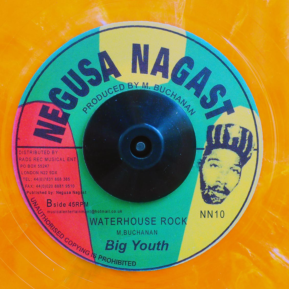 Big Youth - Chucky No Lucky  /  Big Youth - Waterhouse Rock (orange vinyl) [New Vinyl Record 7" Single]