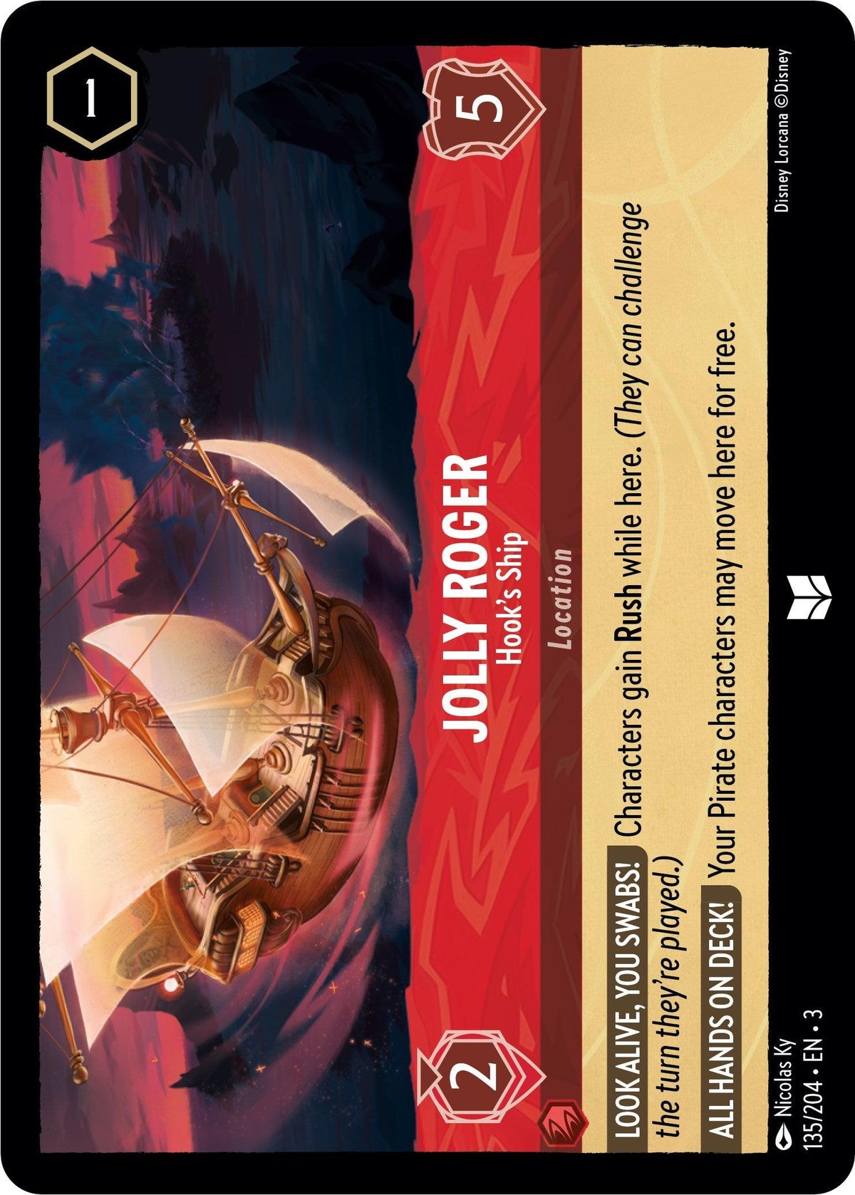 Jolly Roger - Hook's Ship (135/204) - Into the Inklands