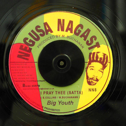 Big Youth - Give Thanks  /  Big Youth - I Pray Thee (rhythm: "Satta Massagana") [New Vinyl 7"]