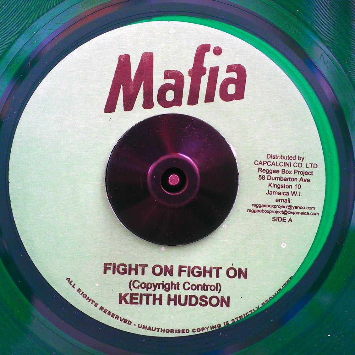 Keith Hudson - Fight On Fight On  /  Augustus Pablo - Fat Baby (green vinyl) [New Vinyl Record 7" Single]