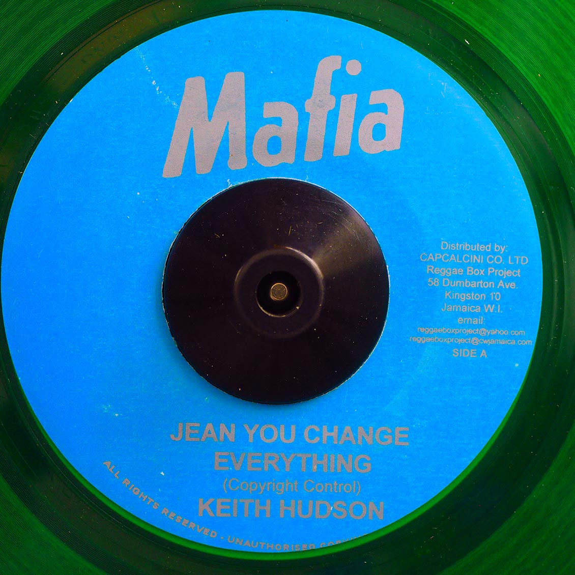 Keith Hudson - Jean You Change Everything  /  Keith Hudson - Jean Version (green vinyl) [New Vinyl Record 7" Single]