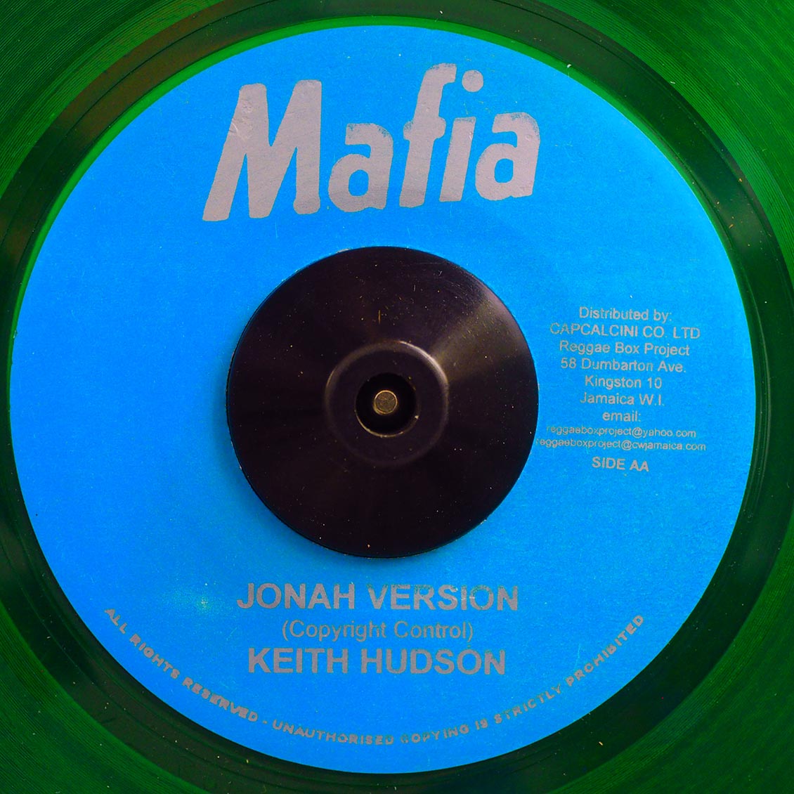 Keith Hudson - Jean You Change Everything  /  Keith Hudson - Jean Version (green vinyl) [New Vinyl Record 7" Single]