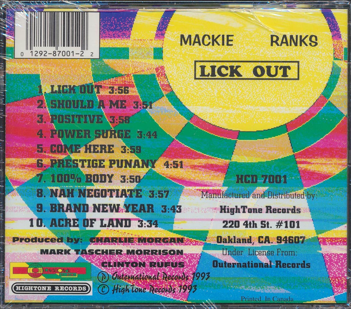 Mackie Ranks - Lick Out [New CD]