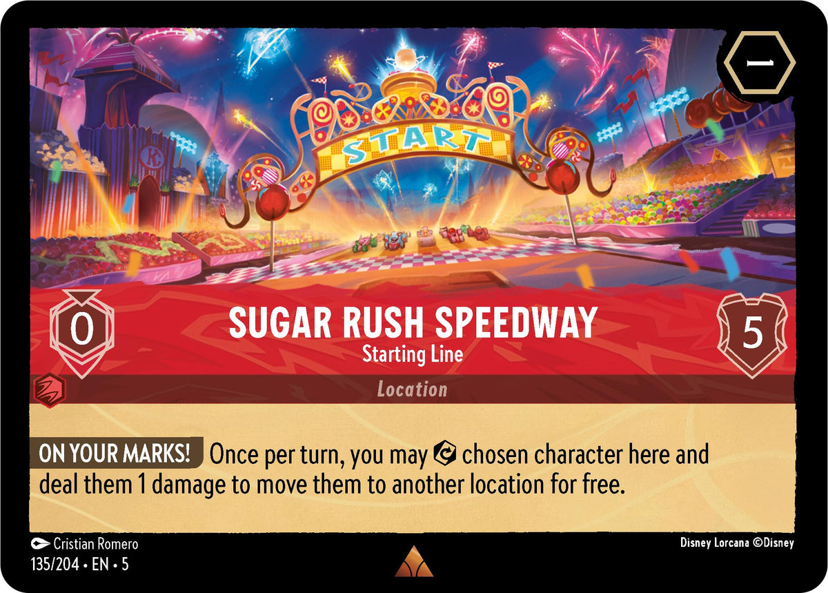 Sugar Rush Speedway - Starting Line (135/204) - Shimmering Skies Cold Foil