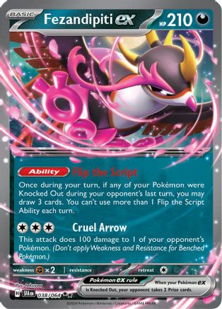 Fezandipiti ex 038/064 - SV Shrouded Fable Holofoil