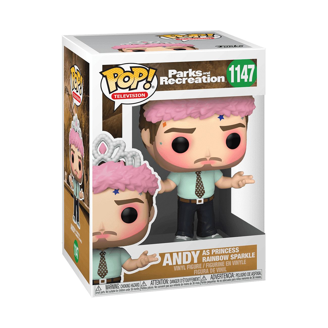 Andy As Princess Rainbow Sparkle #1147 Funko Pop! Television Parks And Recreation