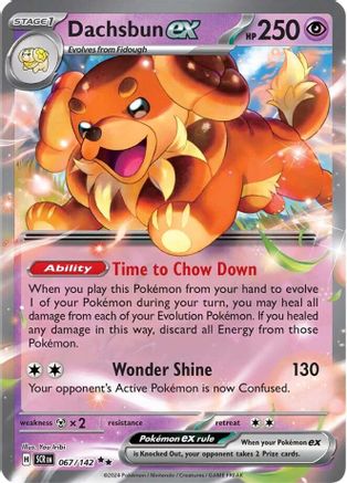 Dachsbun ex 067/142 - SV07 Stellar Crown Holofoil